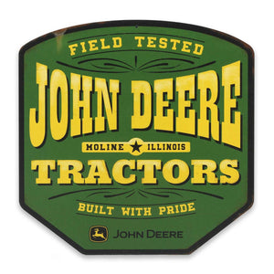 John Deere Field Tested Tractors Plastic Sign