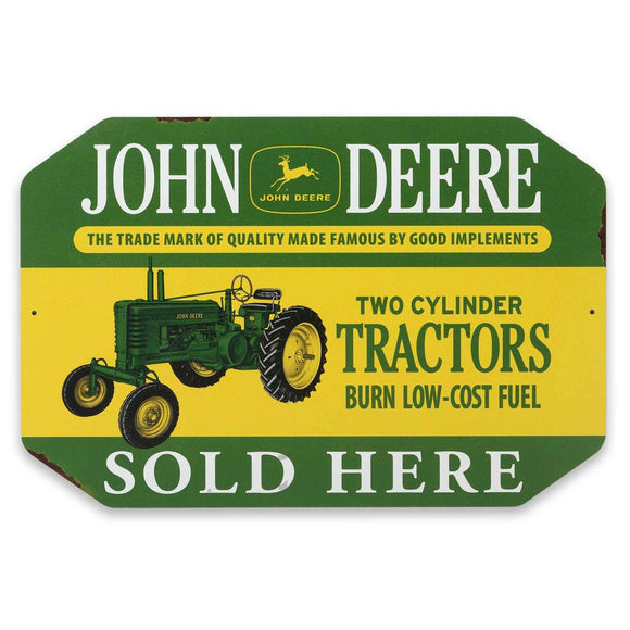 John Deere Sold Here Plastic Sign