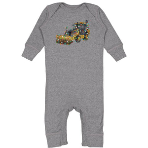 john deere construction holiday romper