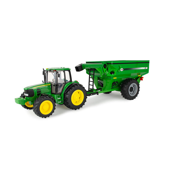 John Deere Big Farm 7430 with Grain Cart
