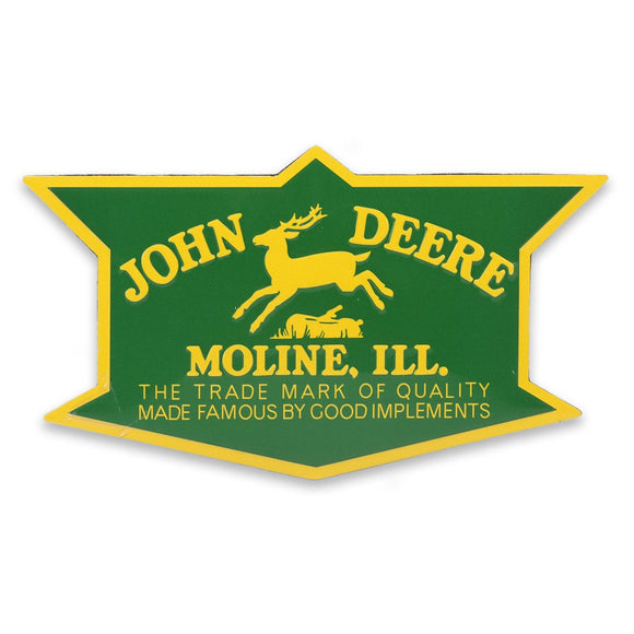 John Deere Logo Moline Metal Magnet