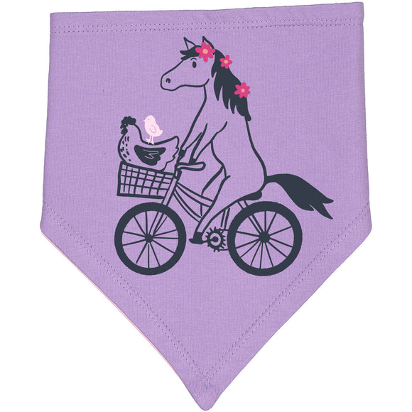 John Deere Horse on Bike Drool Bib