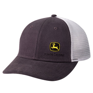 John Deere Charcoal Canvas Mesh Cap