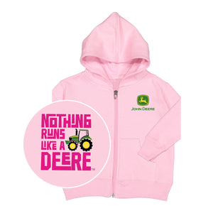 John Deere Infant Nothing Runs Like a Deere Zip Hoodie