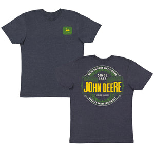 John Deere Mens Navy Stamped Tee