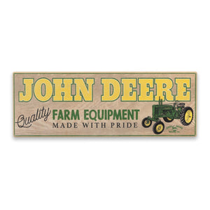 John Deere Made with Pride Wood Wall Decor