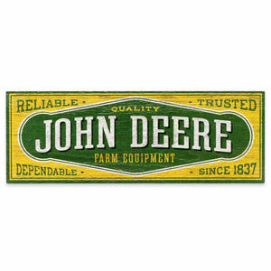 John Deere Textured Wooden Wall Sign