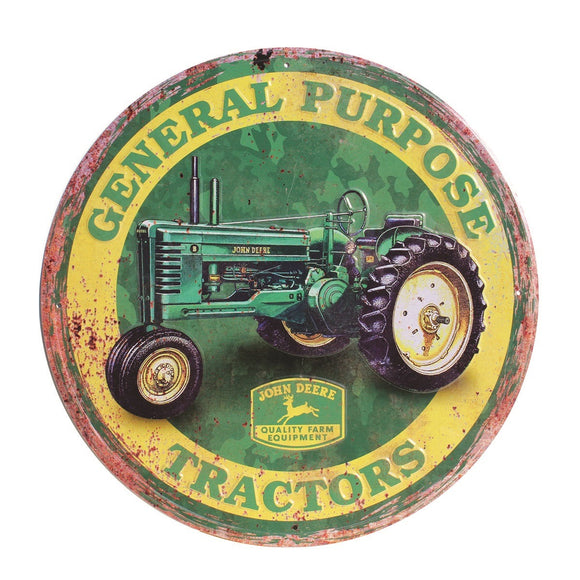 John Deere Metal sign General Purpose Tractors