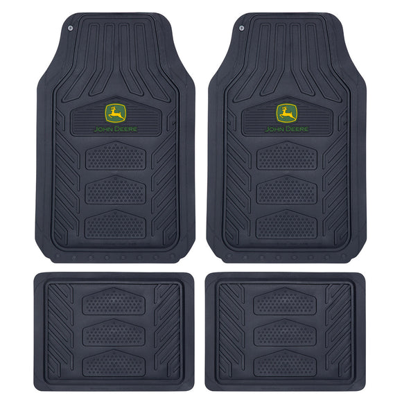 John Deere 4-Piece Weather Pro Floor Mat Set