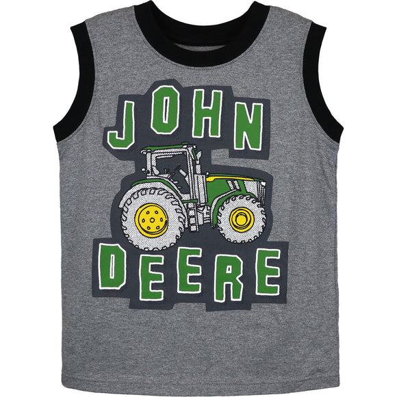 John Deere Child Boy Muscle Tee Tractor