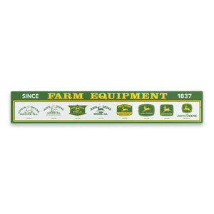 John Deere Logo Evolution Plastic Sign