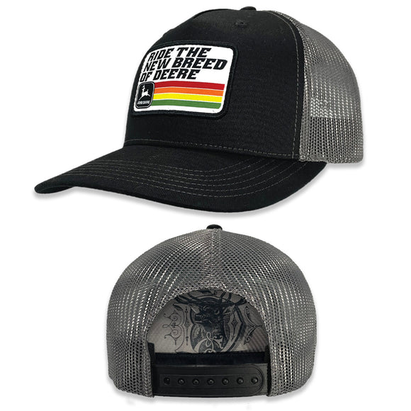 John Deere Black Ride the New Breed of Deere Cap