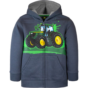 John Deere Child Boy Fleece Zip Hooded Tractor