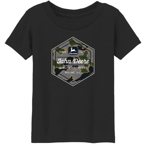 John Deere Youth Camo Badge  Tee