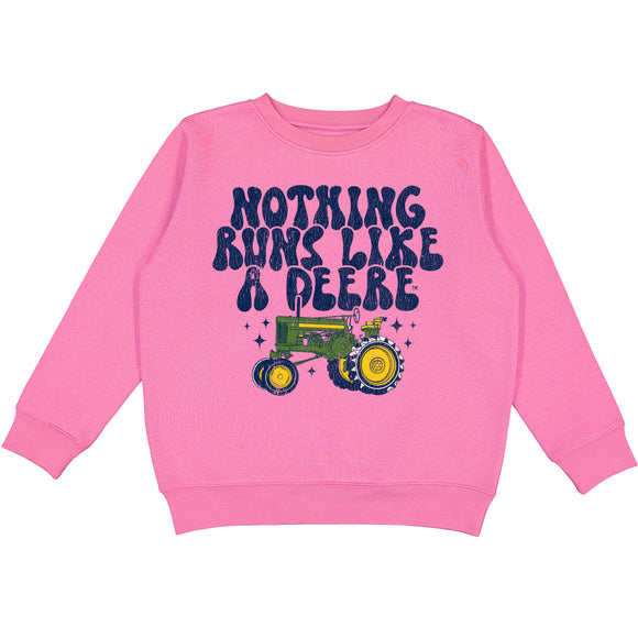 John Deere Youth Retro Nothing Runs Like A Deere Crew Fleece