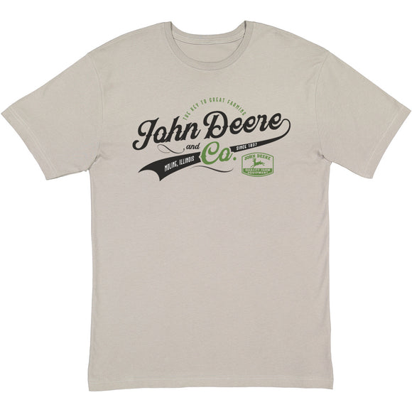 John Deere Vintage Varsity Short Sleeve Tee