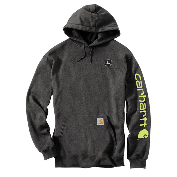 John Deere Carhartt Charcoal TM Hoodie - Main Image
