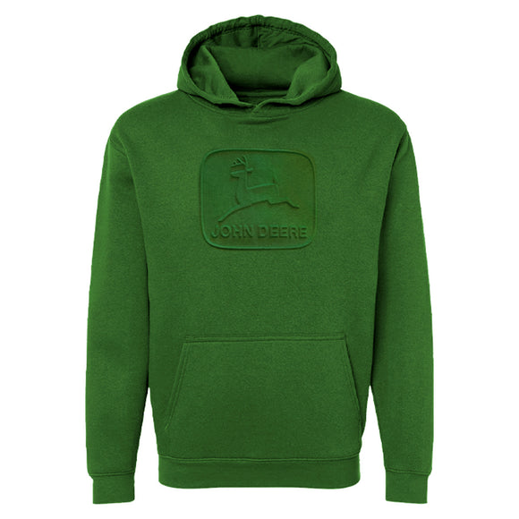 John Deere Men's Green Embossed Vintage Hoodie