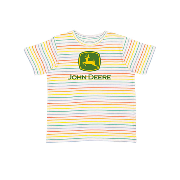 John Deere Toddler AG Rainbow Stripe Tee