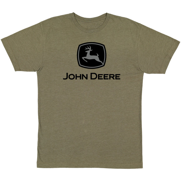 John Deere Mens Olive Trademark Tee