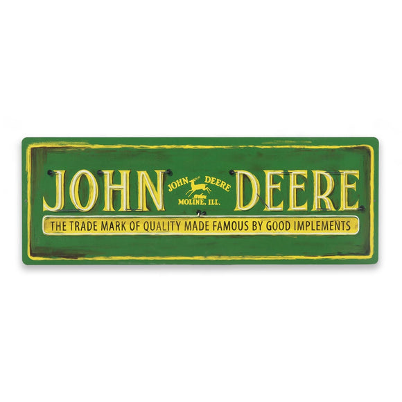 John Deere Quality Rustic Plastic Sign