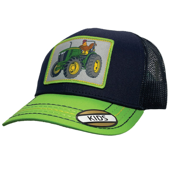 John Deere Kids Rooster Tractor Cap