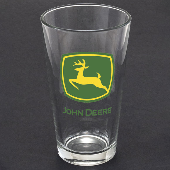 John Deere 2000 Logo Glass Tumbler