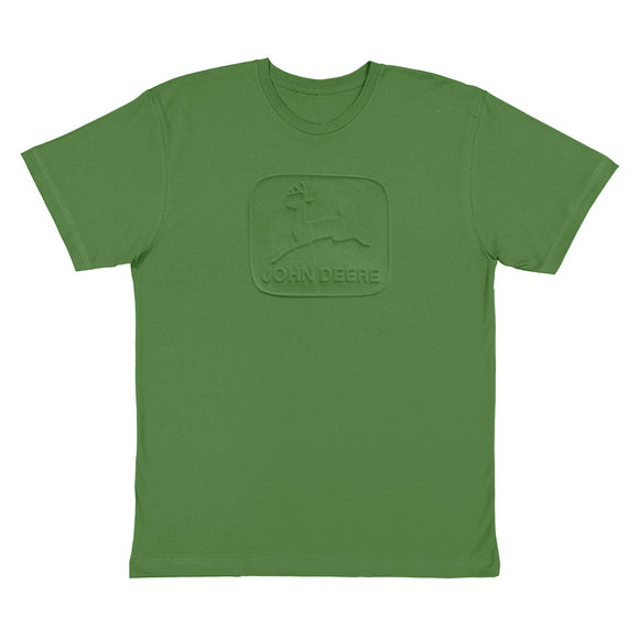John Deere Green Vintage Embossed Short Sleeve Tee