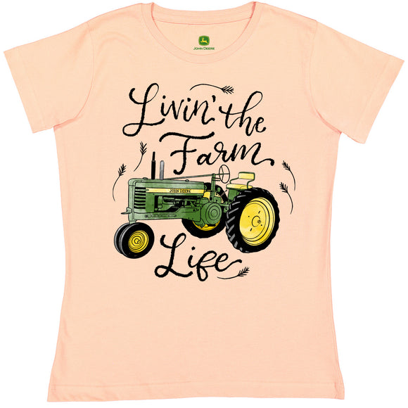 John Deere Womens Livin the Farm Life Tee