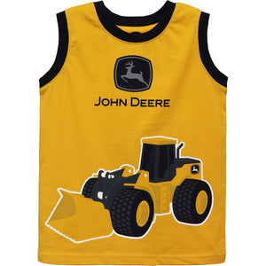 John Deere Boy Child Muscle Tee Construction