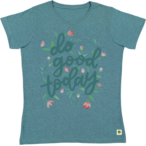 John Deere Womens Turquoise Tee