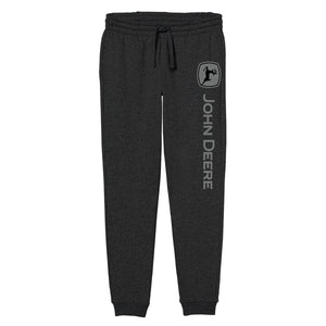 John Deere Mens Black Heather TM Fleece Pant