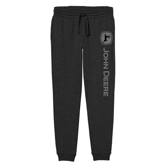 John Deere Mens Black Heather TM Fleece Pant