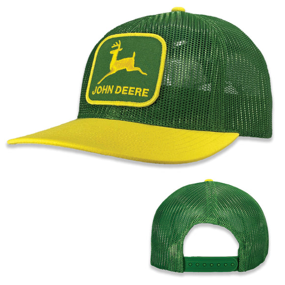John Deere Green Full Mesh Crown Trucker Hat