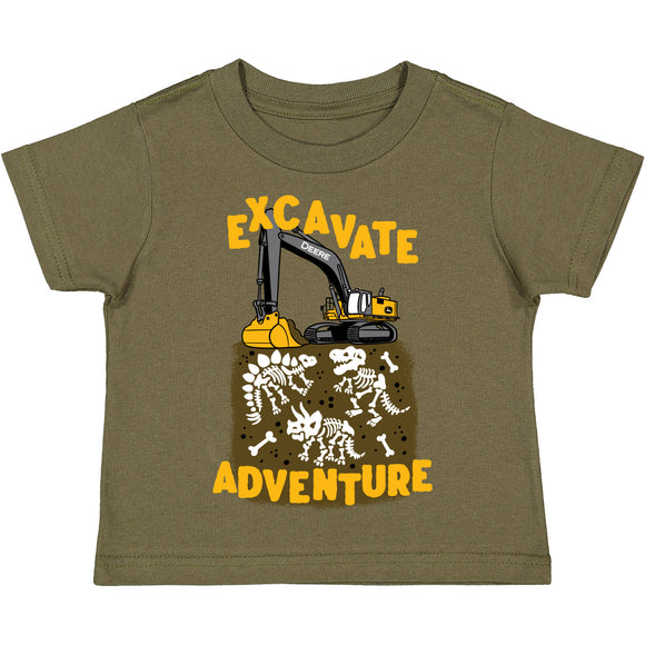 John Deere Infant Excavate Adventure Short Sleeve Tee