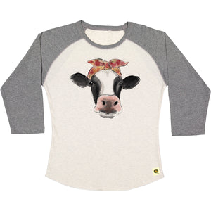 John Deere Bandana Heifer Raglan Tee