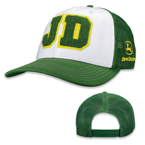 John Deere Green JD Patch Chenille Trucker Hat