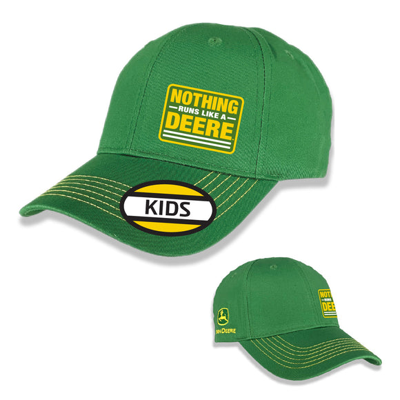 John Deere Toddler Twill Nothing Runs Like a Deere Embro Hat