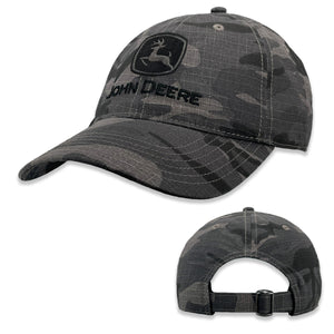 John Deere Storm Camo Ripstop Canvas Cap