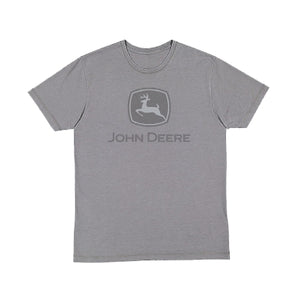 John Deere Mens Charcoal Water Based Ink Tee