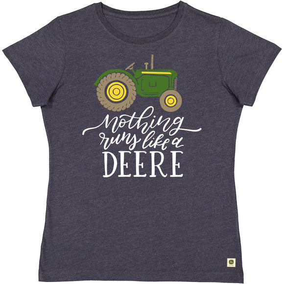 John Deere Nothing Runs Like a Deere Crew Neck Tee