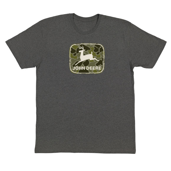 John Deere Men's Camo Print Short Sleeve Tee