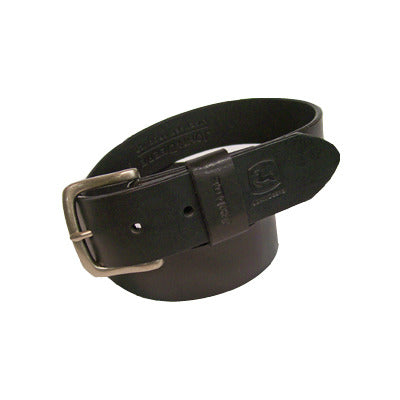 John Deere Mens Bridle Leather Belt - Black