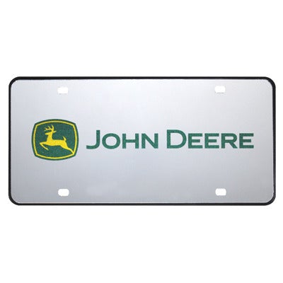 John Deere Laser Cut Mirrored License Plate
