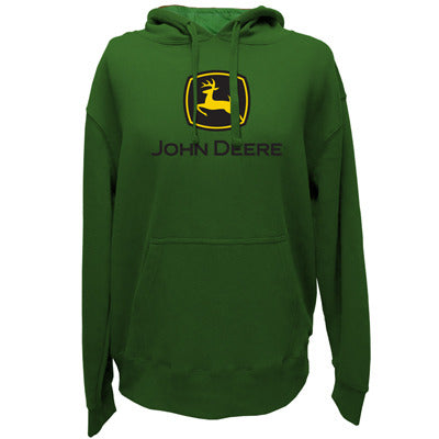 John Deere Mens JD Green Classic Logo Flc Hood