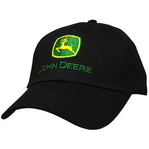 John Deere Mens Black Classic Logo Cap