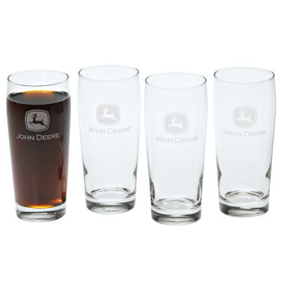 John Deere Tall Beverage Glasses - Set 4