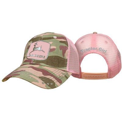 John Deere Womens Pink Camo Cap