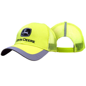 John Deere Hi-Vis Yellow Mesh Cap