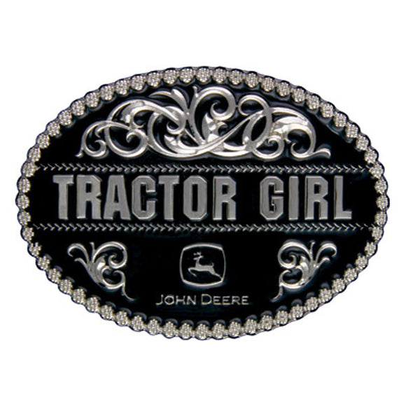 John Deere Tractor Girl Buckle - Black